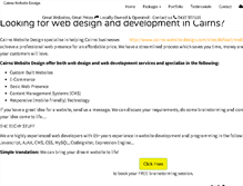 Tablet Screenshot of cairns-website-design.com